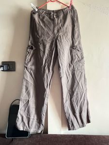 Oyster Brown Cargo Pants