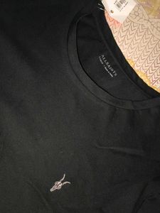 Genuine All Saints Unisex Black T-Shirt Large