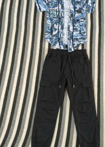 Boy's Casual Cargo & Shirt Set for 6 to 8 yrs old