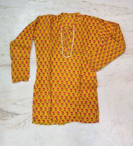 kids trending Floral Print Kurta