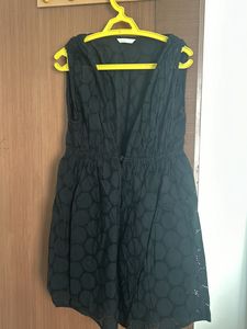 Marks And Spencer Black Net Straight One Peice