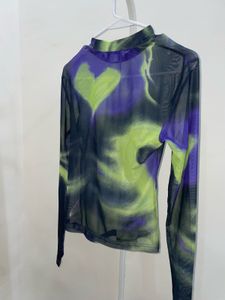 Trendy Mesh Long Sleeve Top