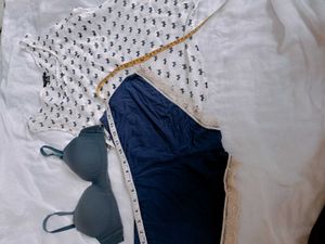 Cute Pajama Set With Bra