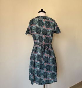 Boho Print Wrap Dress