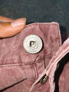 Jack &amp; Jones Core Workwear Faded Burgundy Denim