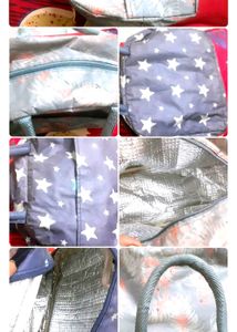 Cute Star Print Insulated Lunch Bag