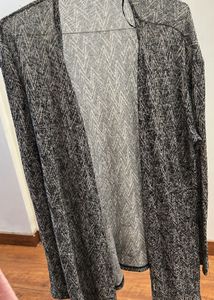 Patterned Open Shrug/Cardigan