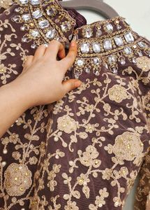 HEAVY BRIDAL ANARKALI GOWN  WITH 👌  😍 FULL DIAMO