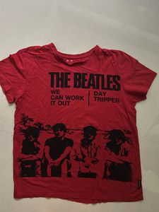 Medium Half Sleeve's Red Colour Men T Shirt