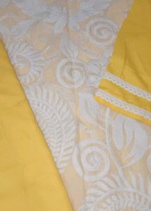 Elegant Yellow Chikankari Kurta Set