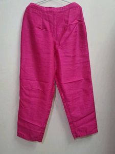 Magenta Ethnic Palazzo Pants and indo western slit
