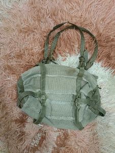 Stylish Gray Hobo Bag