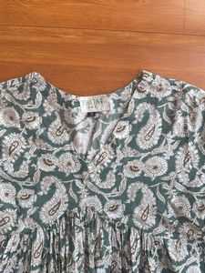 Paisley Print Kurta Top