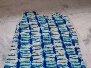 Blue &amp; White Tie-Dye Kurta