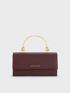 Charles & Keith Maroon Handbag