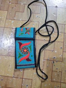 Embroidered Phone Pouch