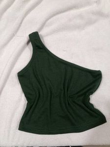 One Shoulder Crop Top