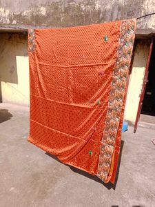Beautiful Embroidered Saree with Blouse
