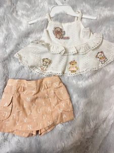 Adorable Baby Girl Teddy Bear Set