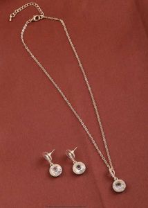 Shein Women Halo Drop Style Pendant Necklace &amp; Ear