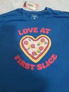 Cute Pizza Heart T-Shirt 💙