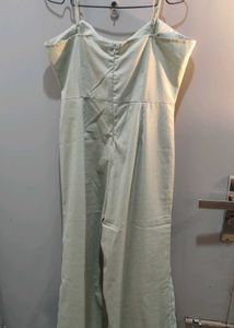Chic Light Green Wide-Leg Jumpsuit