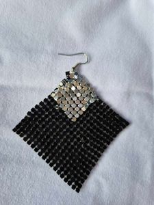 Accessorize London Sequin Mesh Tassel Drop Earring