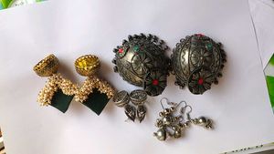 Exquisite Indian Oxidized Jewellery Set