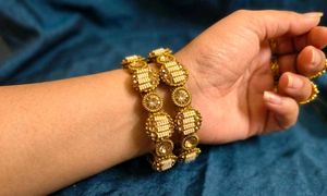 Elegant Beaded Bangles