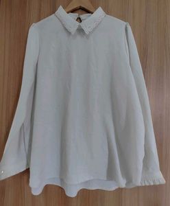 Elegant White Peter Pan Collar Blouse