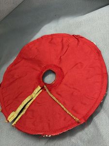 Red mirror work dress ladoo gopal