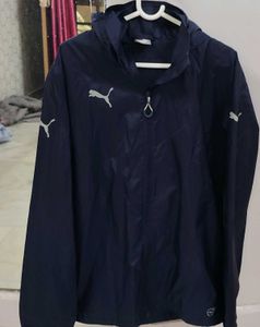 Men's Puma Navy Hooded Jacket