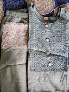Elegant Embroidered Kurta Set