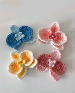 Handmade Crochet Orchid Bag