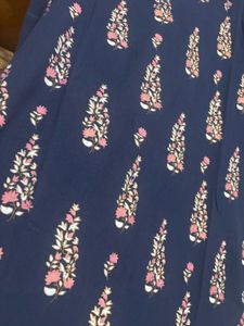 “Is*itva” Navy Blue Printed Kurta Set