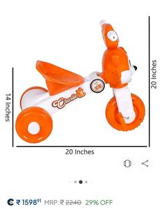 Kids Tricycle - Fun Fox Design