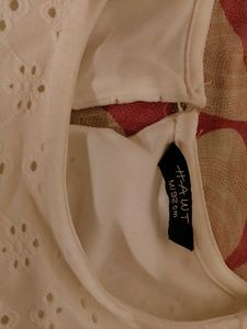 White Eyelet Puff Sleeve Top