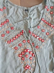Embroidered Kurta Set with Dupatta