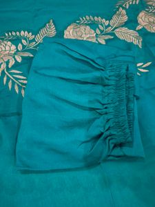 Elegant Teal Embroidered Kurta Sets