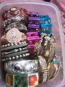 Assorted Bracelets with Gemstones