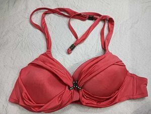 Coral Ruched 🤎Bikini Top