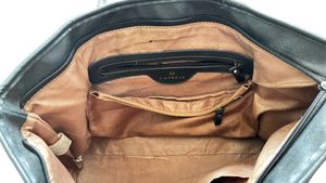Caprese Black Leather shoulder Bag