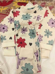 Cute Floral Kids Pajama Set