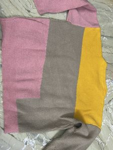 Color Block Knit Sweater