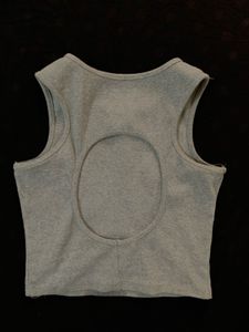 Grey Sleeveless Tank Top