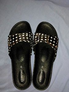 Comfortable Polka Dot Slides