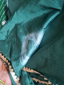 Emerald GreenKurta Sharara Set with E