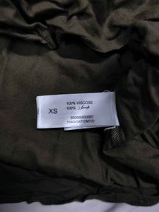 Embroidered Olive Green Top