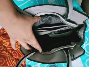 new gray hand cum sling bag