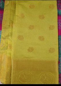 Lime Green Saree